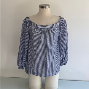 BCBG STRIPED OPEN BACK TOP SIZE SMALL